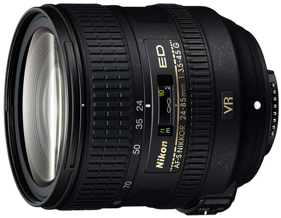 Nikon AF-S 24-85mm F3.5-4.5 G ED VR on Lensora (www.lensora.com)