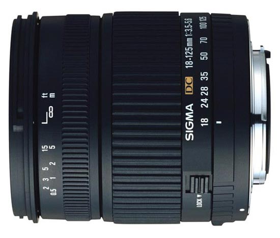 Sigma 18-125mm F3.8-5.6 DC OS HSM on Lensora (www.lensora.com)