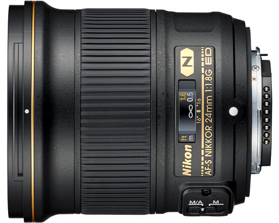 Nikon AF-S 24mm F1.8 G ED on Lensora (www.lensora.com)