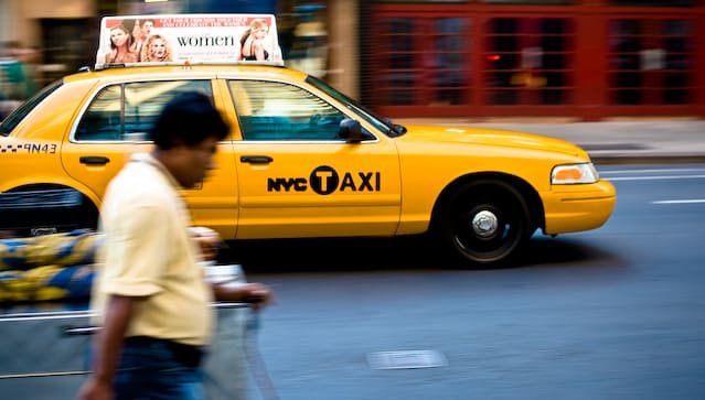 The classic yellow NYC cab (picture taken with Canon EOS 1D Mark III and Canon EF 50mm f/1,4 USM )