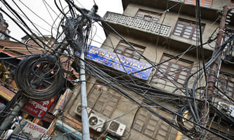 Electricity network in Kathmandu