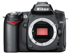 Sensor on Canon Nikon D90